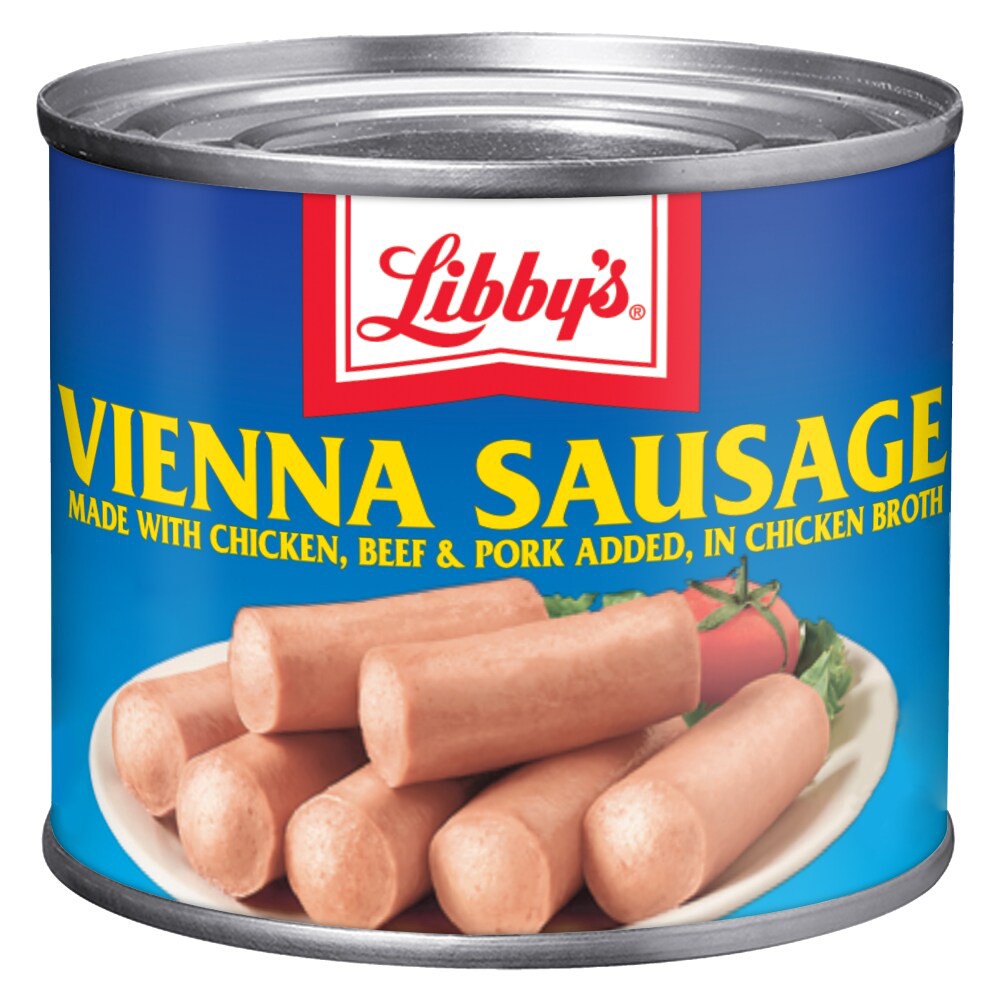 slide 2 of 6, Libby's Vienna Sausage in Chicken Broth, 10g Protein Per Serving, Canned Sausage, 4.6 oz.Can, 4.6 oz