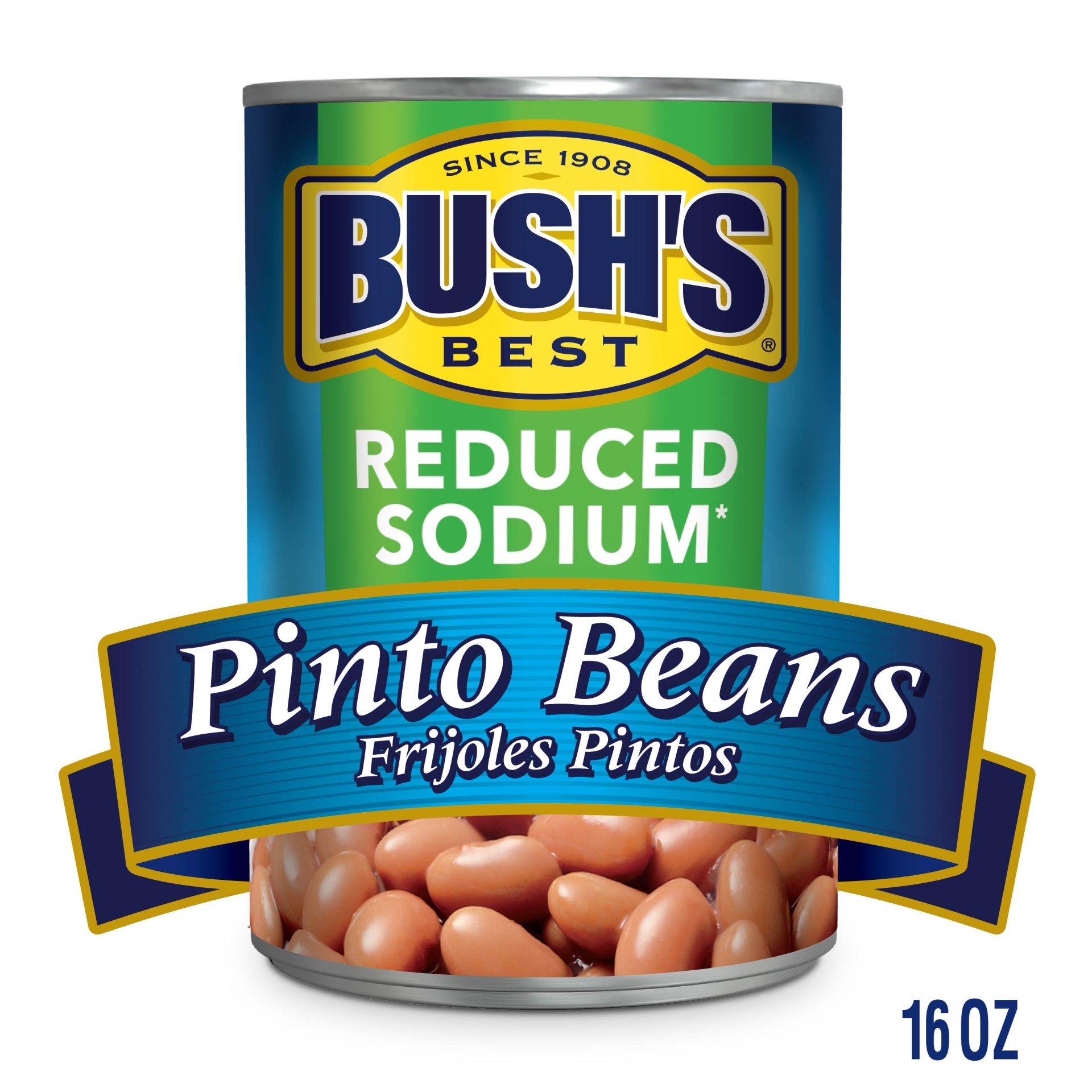 slide 6 of 6, Bush's Best Bush's Reduced Sodium Pinto Beans 16 oz, 16 oz