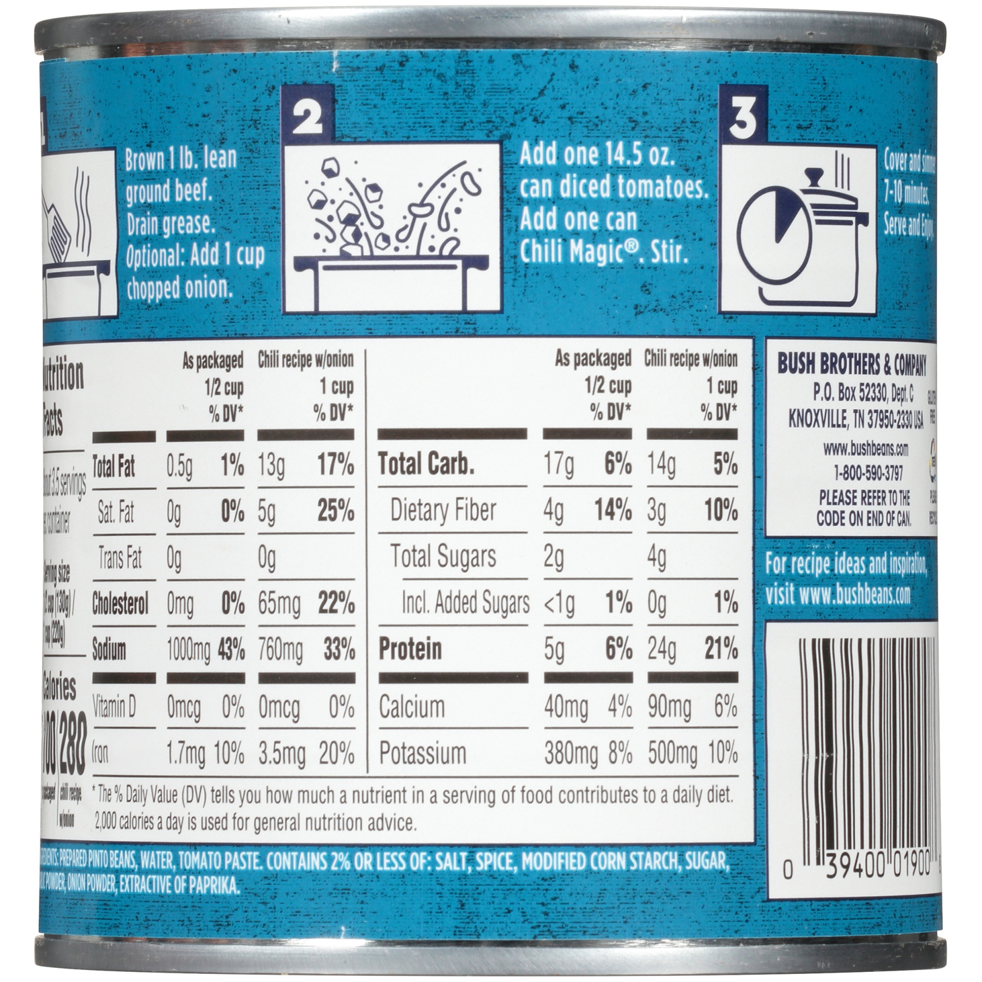 slide 3 of 5, Bush's Best Bush's Chili Magic Classic Homestyle 15.5 oz, 15.5 oz