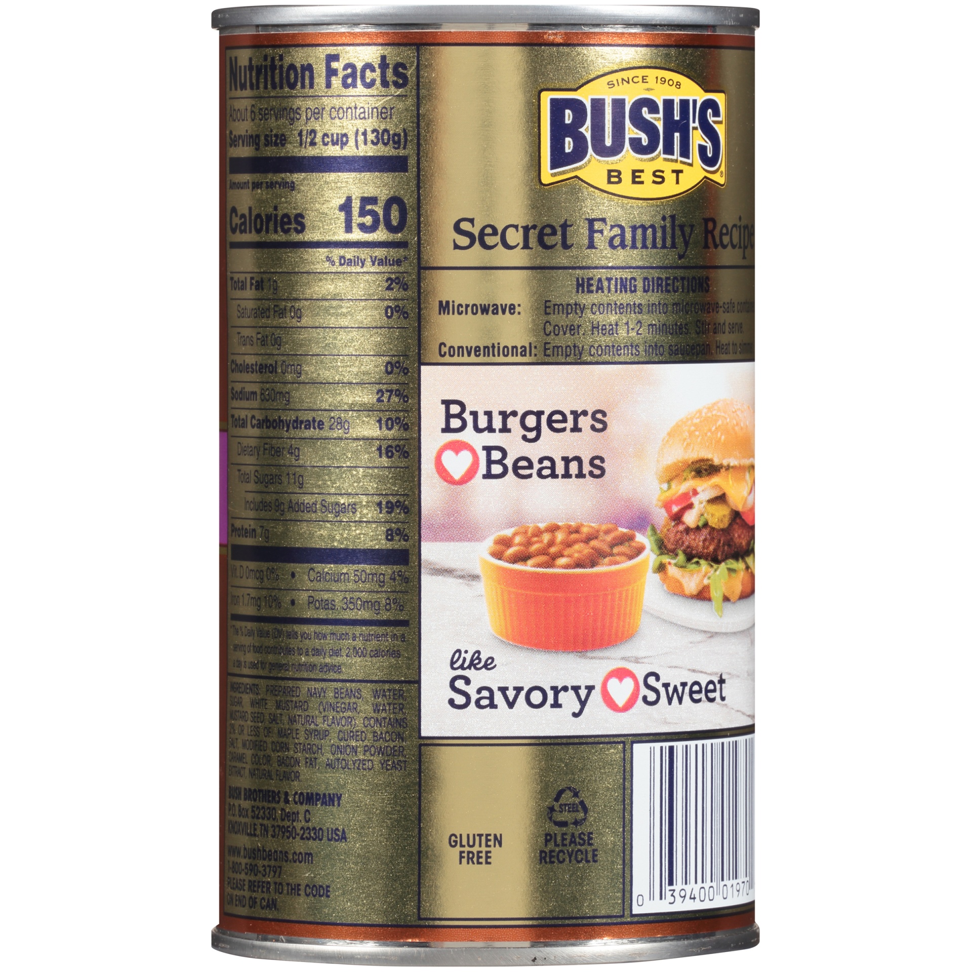 slide 5 of 6, Bush's Best Bush's Maple & Cured Bacon Baked Beans 28 oz, 28 oz