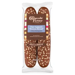 The Cheesecake Factory At Home Famous "Brown Bread" Sweet Wheat Mini Baguettes, 2 count, Rye Bread, 10 oz Bag