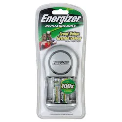 Energizer Ener-Gizer Recharge Basic Battery Charger, Rechargeable AAA and Rechargeable AA Batteries Charger