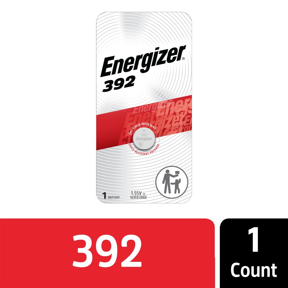 slide 3 of 5, Energizer 392 Silver Oxide Button Battery, 1 Pack, 1 ct