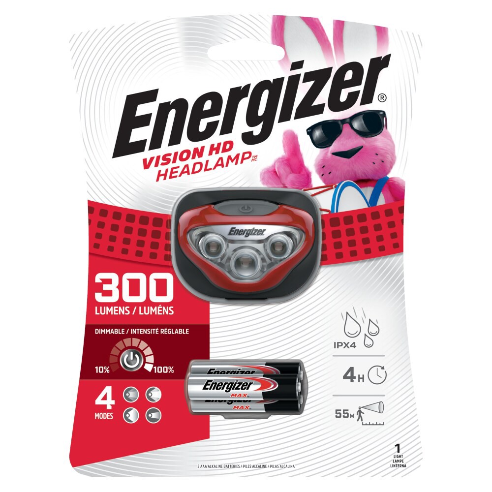 slide 3 of 6, Energizer Vision HD 300 Lumens Headlamp 1 ea, 1 ct