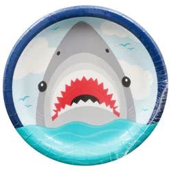 Party Creations Creative Converting Shark Party 9 Inch Plate