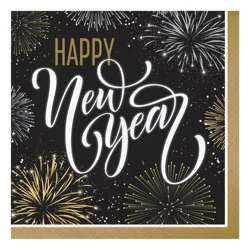 Creative Converting Elegant New Year Luncheon Napkins 16 Ea