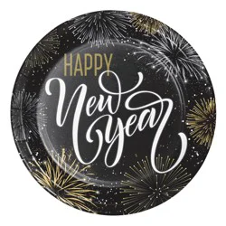 Creative Converting Elegant New Year Dinner Plates 8 Ea