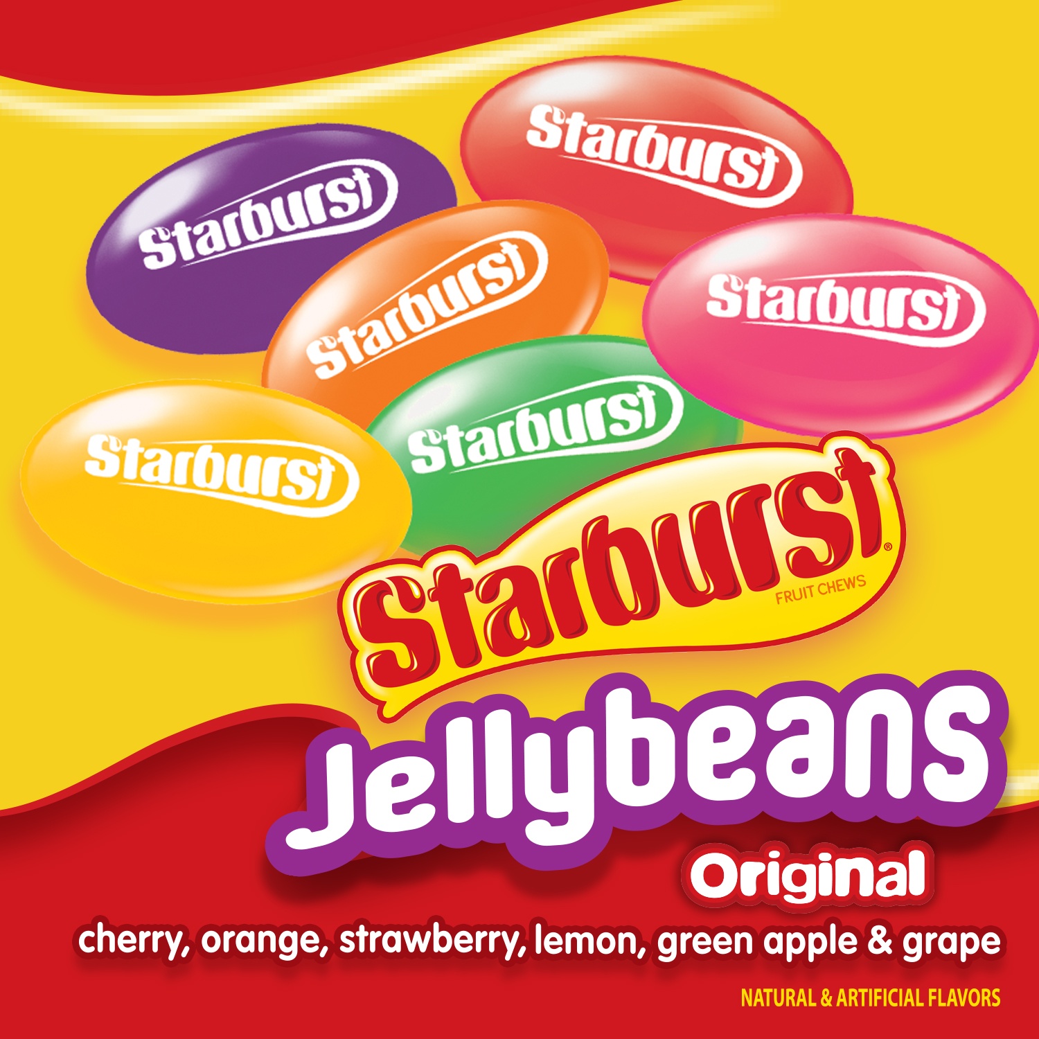 slide 3 of 7, STARBURST Original Easter Jelly Beans Chewy Candy, 14 oz Bag, 14 oz