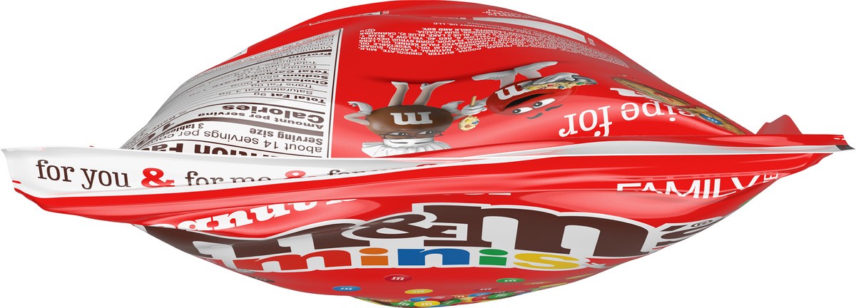 slide 5 of 12, M&M'S Minis Peanut Butter Candy, Family Size, 15 Oz Bulk Resealable Bag, 15 oz