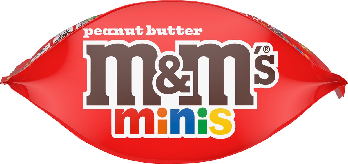 slide 3 of 12, M&M'S Minis Peanut Butter Candy, Family Size, 15 Oz Bulk Resealable Bag, 15 oz
