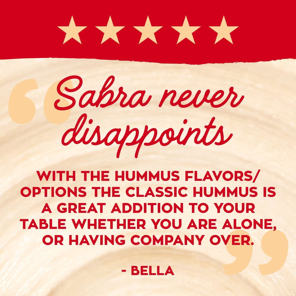 slide 5 of 5, Sabra Classic Hummus, Family Size, 17 oz, 17 oz