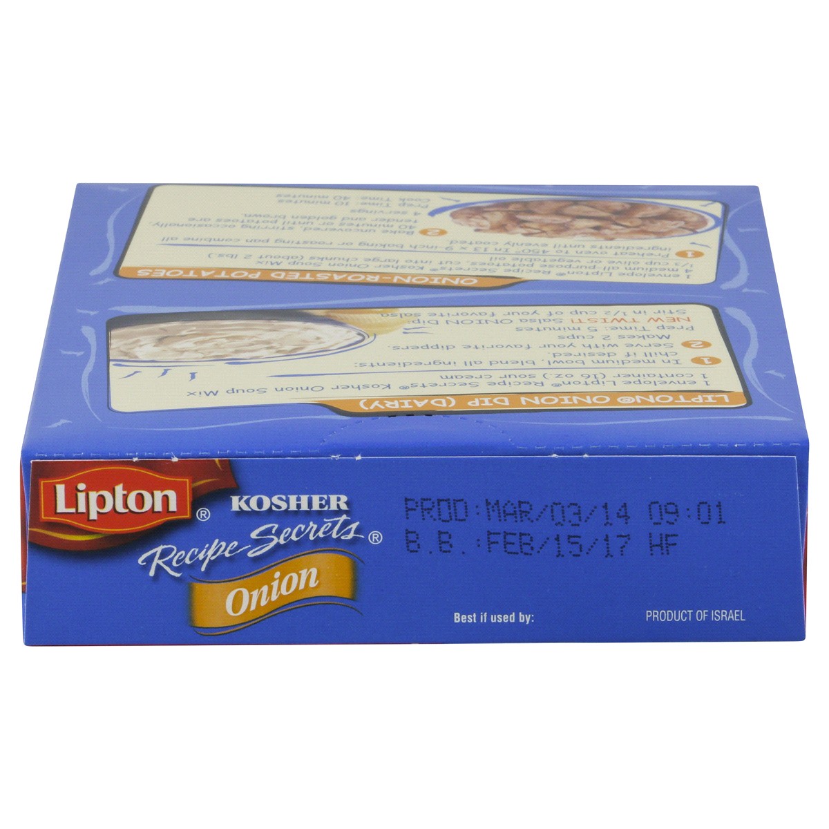 slide 4 of 6, Lipton Recipe Secrets Recipe Soup & Dip Mix Onion Recipe - 2 Count, 2 ct