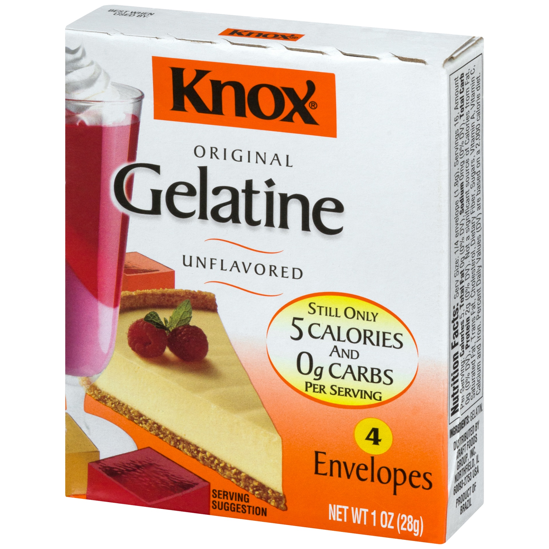 slide 7 of 10, Knox Original Unflavored Gelatin, 4 ct; 1 oz