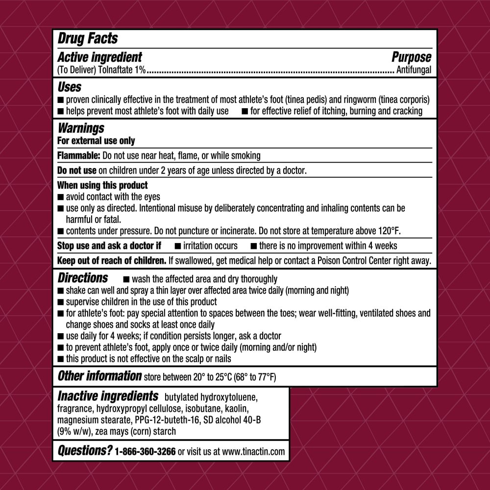 slide 4 of 5, Tinactin Antifungal Talc Free Deodorant Powder Spray 4.6 oz, 4.6 oz