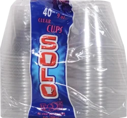 Solo 9 Ounce Clear Cups 40 ea