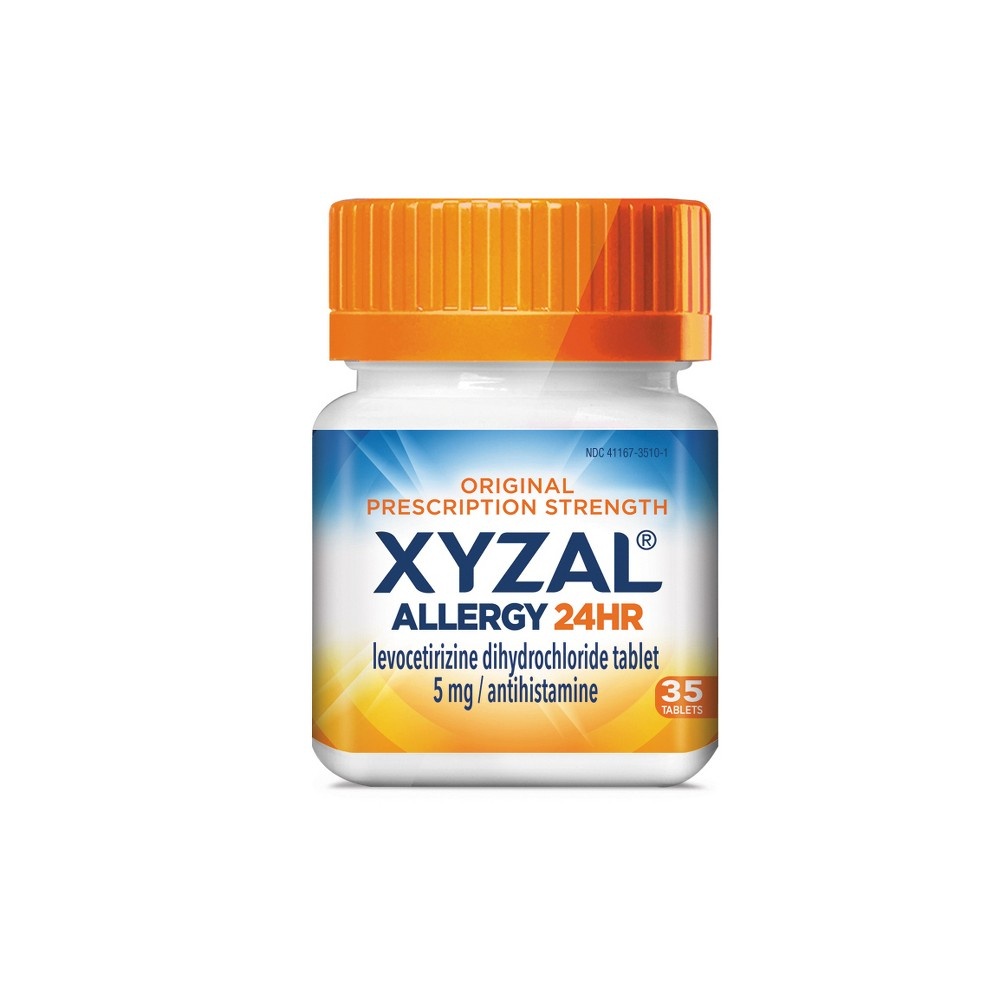 slide 2 of 4, Xyzal 24-Hour Allergy Relief, 35 ct