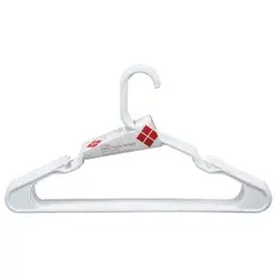 Everyday Living Plastic Tubular Hangers - White