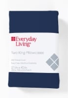 slide 1 of 1, Everyday Living King Pillow Case - Estate Blue, King Size