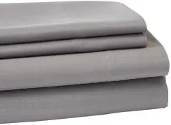 Everyday Living Microfiber Striped Sheet Set - 4 Piece - Frost Gray