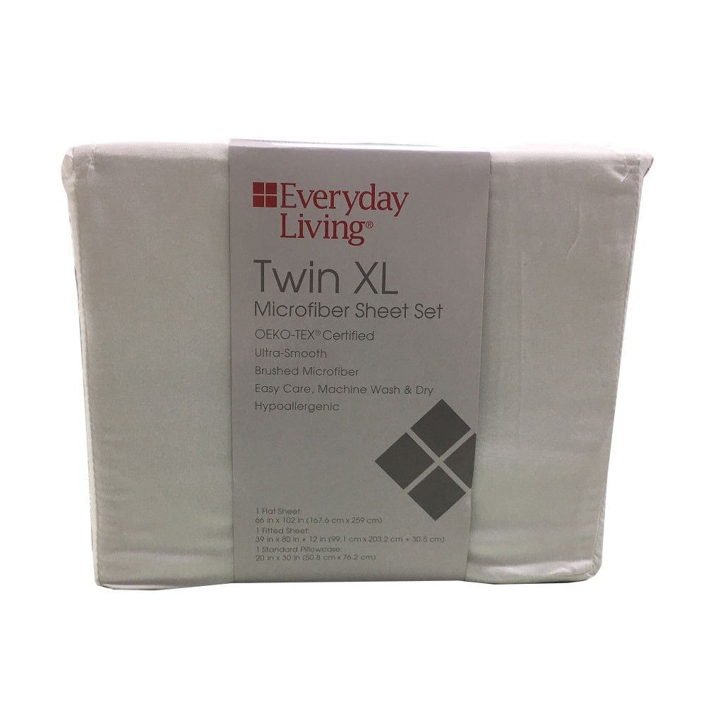 slide 2 of 3, Everyday Living Microfiber Sheet Set, Queen Size