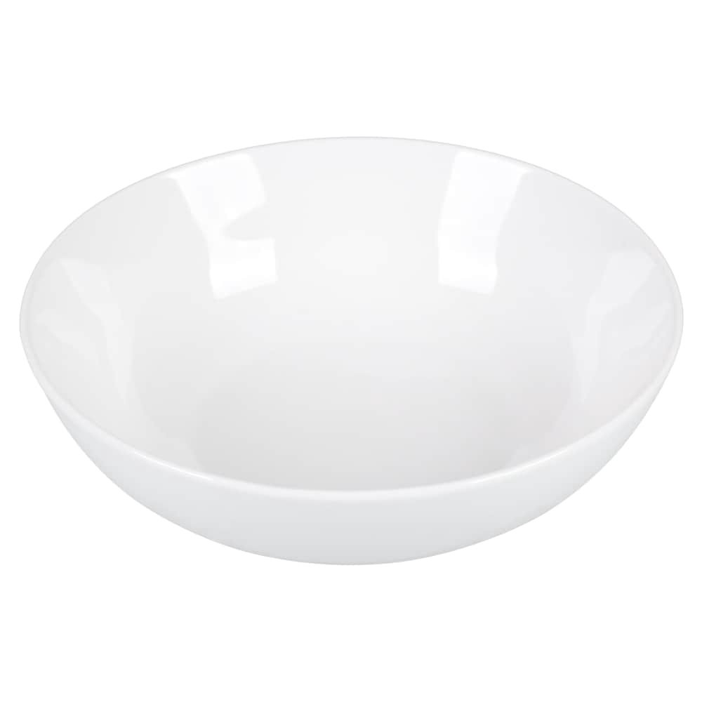 slide 4 of 6, Dash Of That Ceramic Low Serve Bowl - White, 9 in