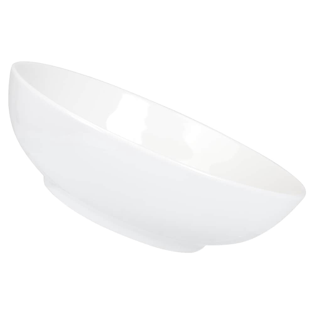 slide 4 of 6, Dash Of That Ceramic Low Serve Bowl - White, 9 in