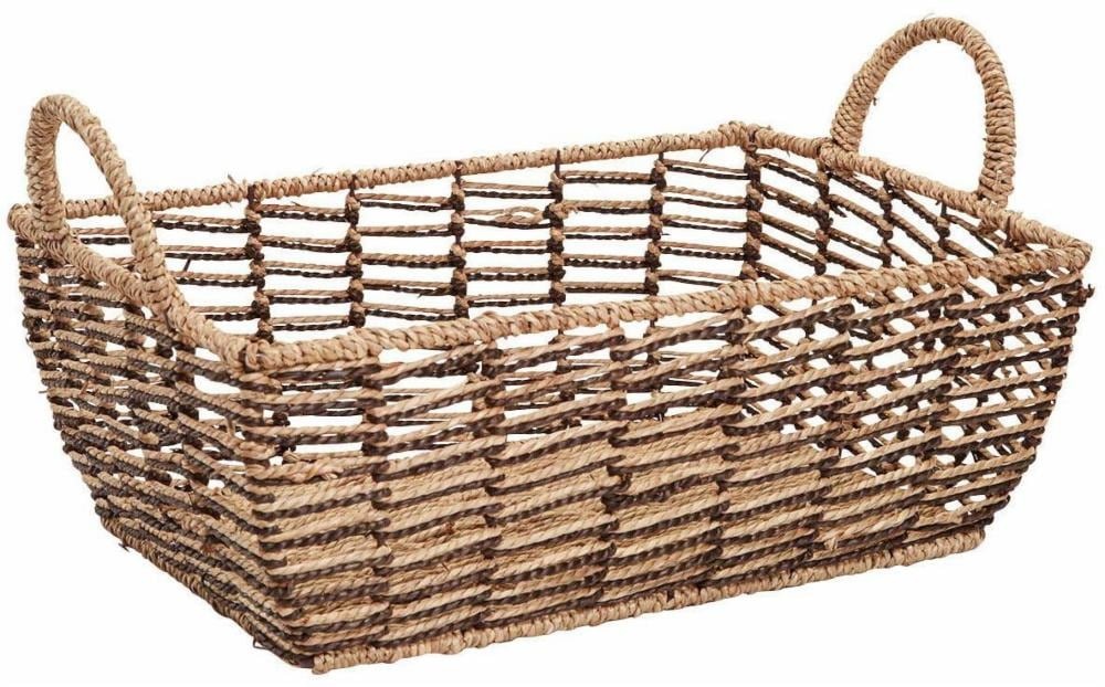 Everyday Living Large Basic Storage Basket With Handles Natural 1 ct