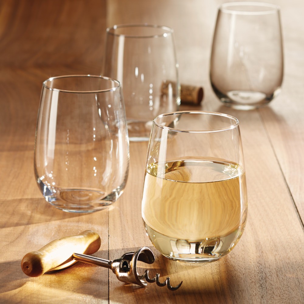 slide 2 of 3, Dash Of That Vina Stemless White Wine Glass - 4 Pack, 17 oz