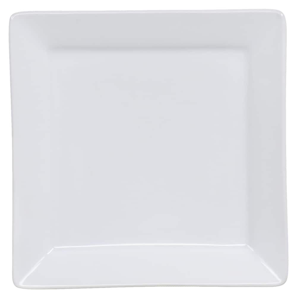 slide 5 of 6, BIA Cordon Bleu Dash Of That St John Square Rimmed Plate - White, 5 in