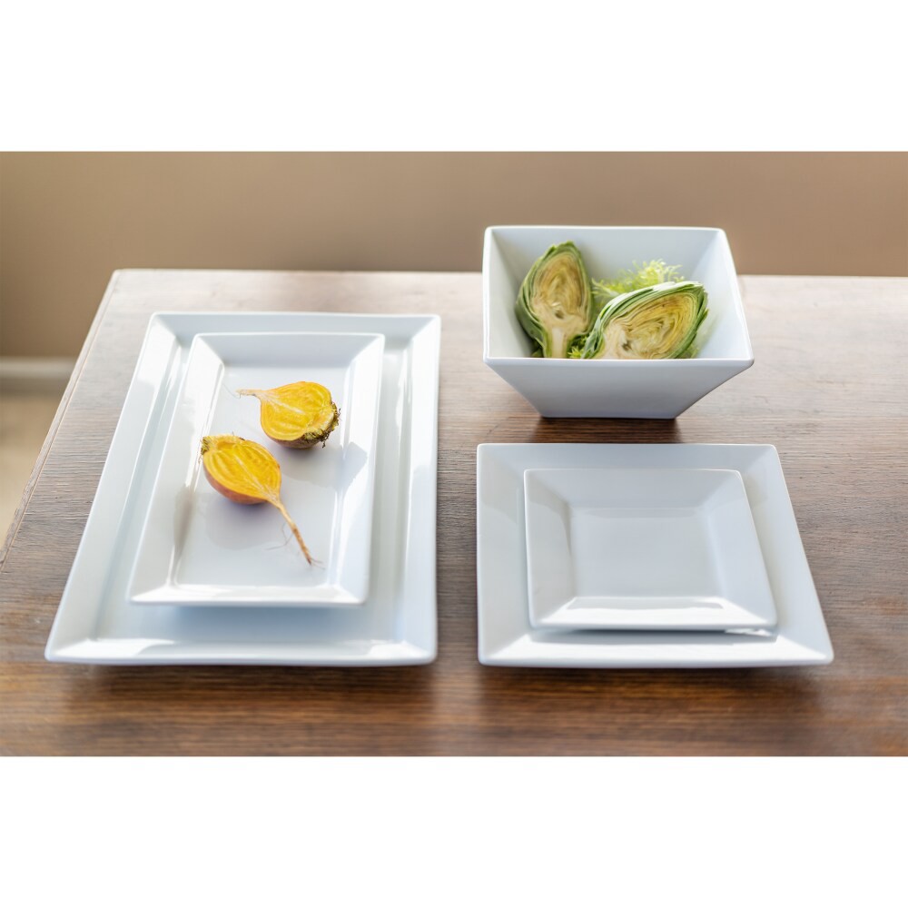 slide 6 of 6, Dash Of That Fremont Rectangular Serving Platter - White, 18 in