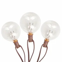 Hd Designs Outdoors 10-Bulb Round String Lights - Clear