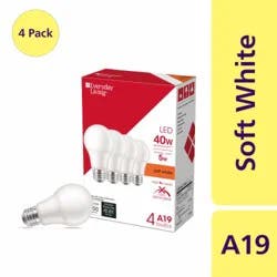 Everyday Living® 5-Watt (40-Watt) A19 LED Non- Dimmable Light Bulb - Soft White (2700K)