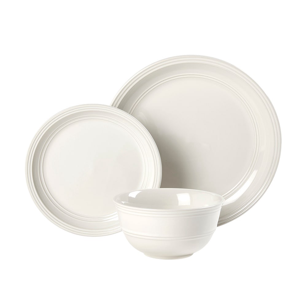 slide 3 of 5, Dash Of That Grace Dinnerware Set-Ivory, 12 ct