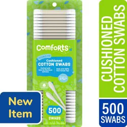 Comforts™ Double Tip Cushioned Cotton Swabs, 500 ct