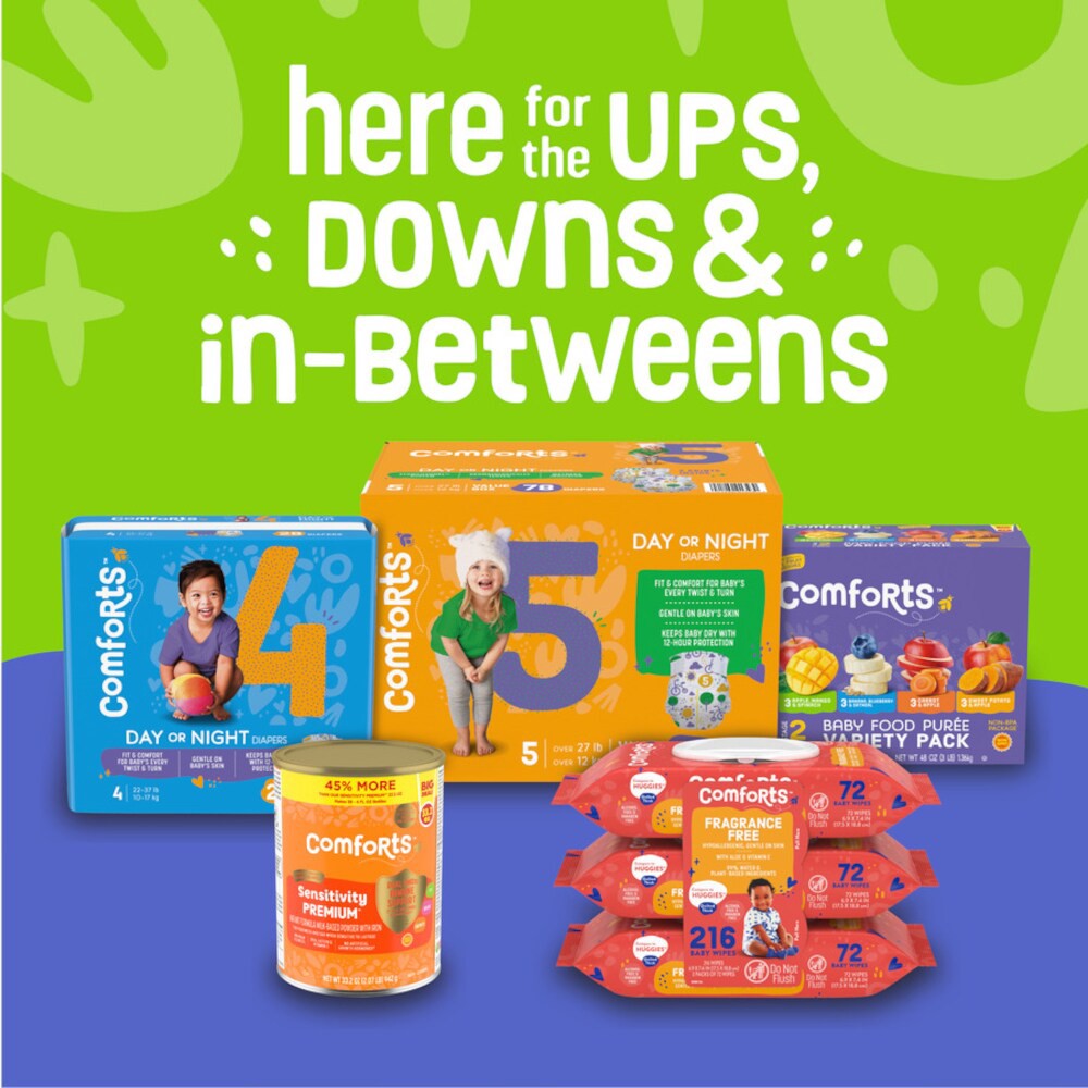 slide 3 of 4, Comforts Baby Wash & Shampoo, 18 fl oz