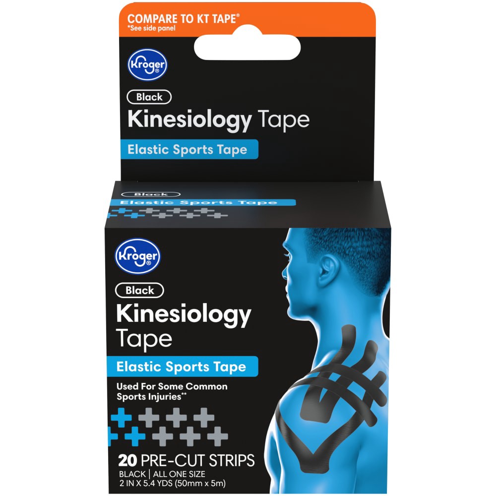 slide 2 of 3, Kroger Black Kinesiology Tape Box, 20 ct
