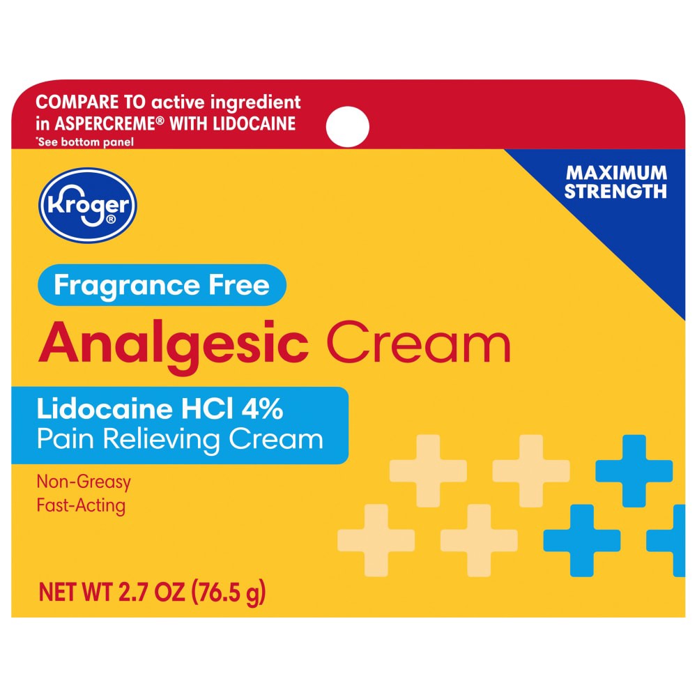 slide 2 of 3, Kroger Odor Free Analgesic Pain Relieving Cream, 2.7 oz
