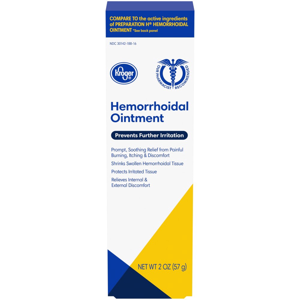 slide 3 of 3, Kroger Hemorrhoidal Ointment, 2 oz