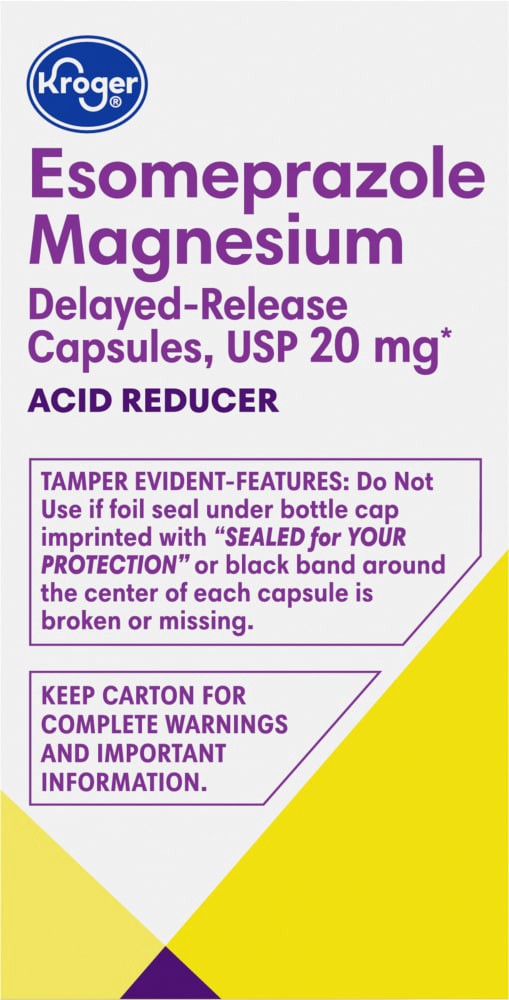 slide 3 of 4, Kroger Esomeprazole Magnesium 20Mg Delayed-Release Capsules, 42 ct