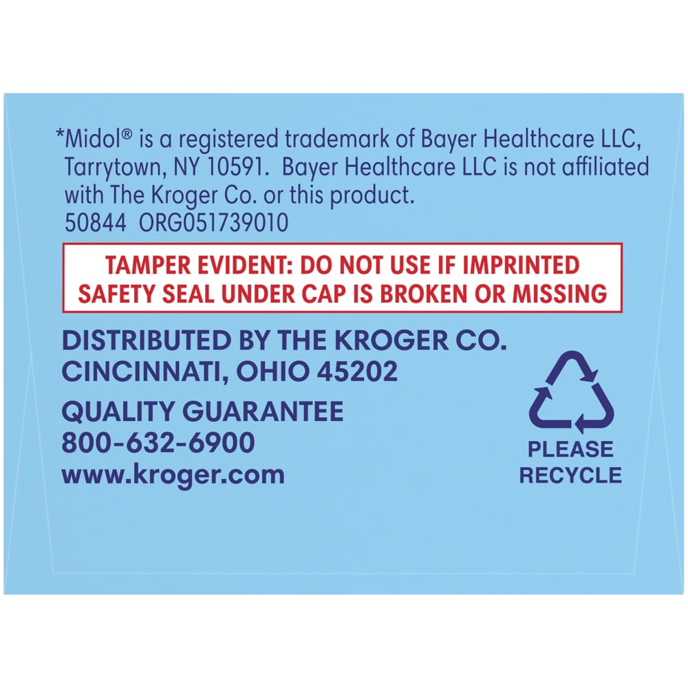 slide 2 of 3, Kroger Maximum Strength Menstrual Complete Pain Reliever Caplets, 40 ct