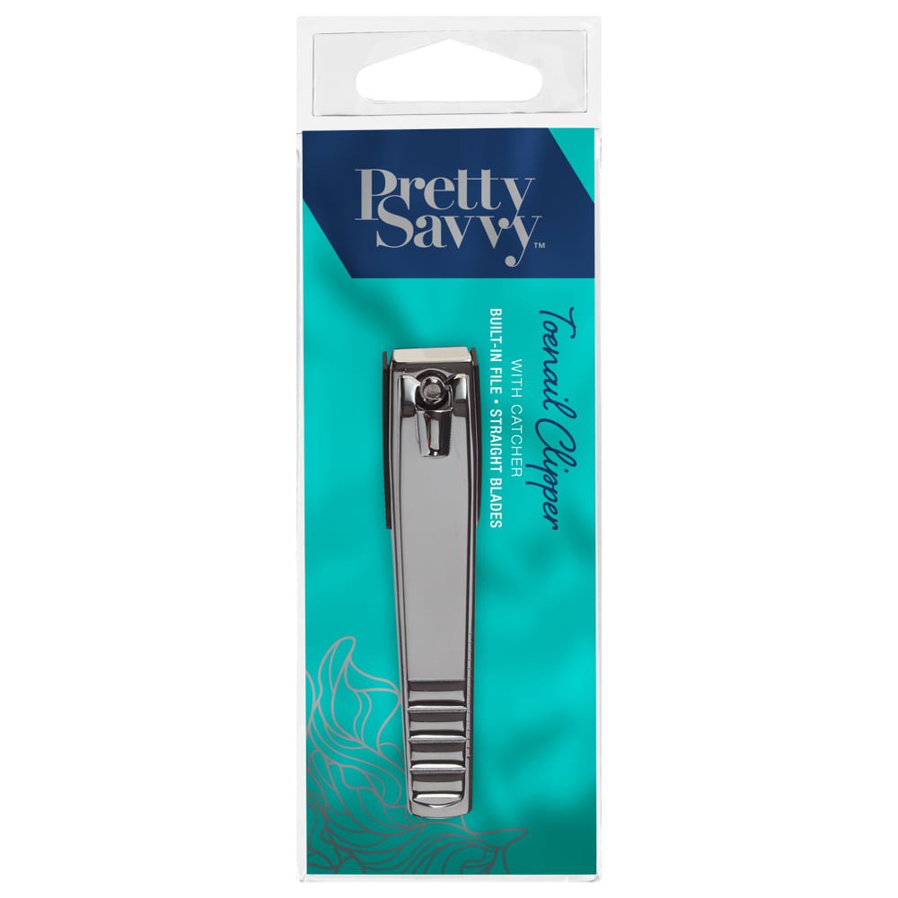 slide 2 of 2, Pretty Savvy Toenail Clippers With Catcher, 1 ct