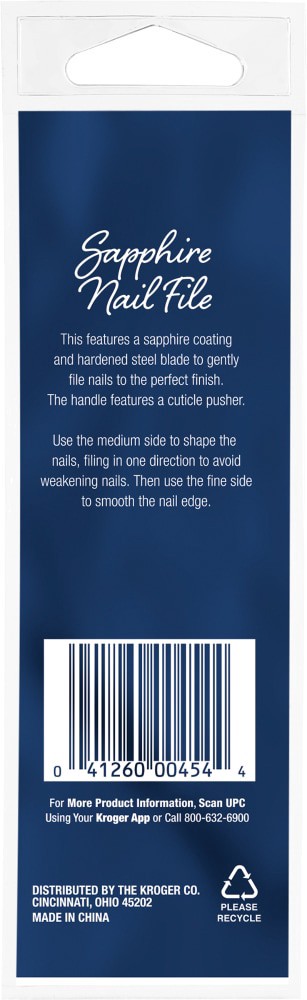 slide 2 of 2, Pretty Savvy Sapphire Nail File, 1 ct