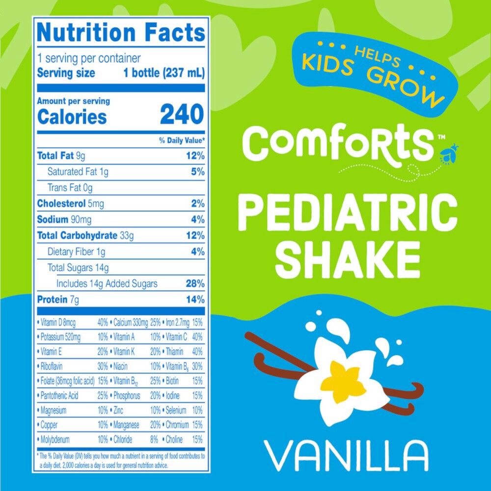 slide 3 of 4, Comforts Vanilla Pediatric Drink, 8 fl oz