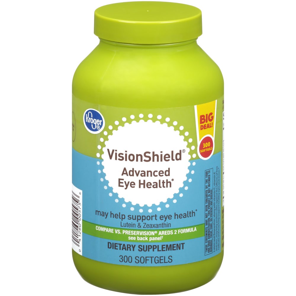 slide 2 of 4, Kroger Visionshield Advanced Eye Health Softgels, 300 ct