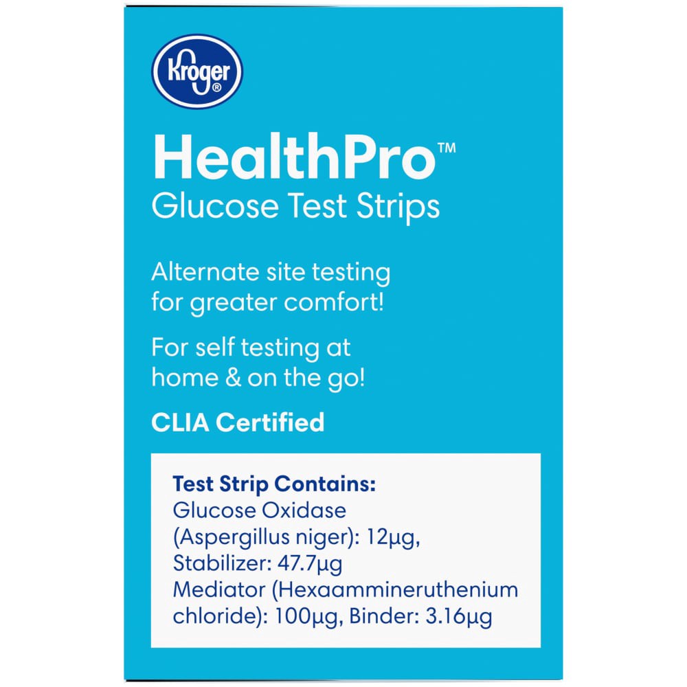 slide 2 of 3, Kroger Healthpro Glucose Test Strips, 50 ct
