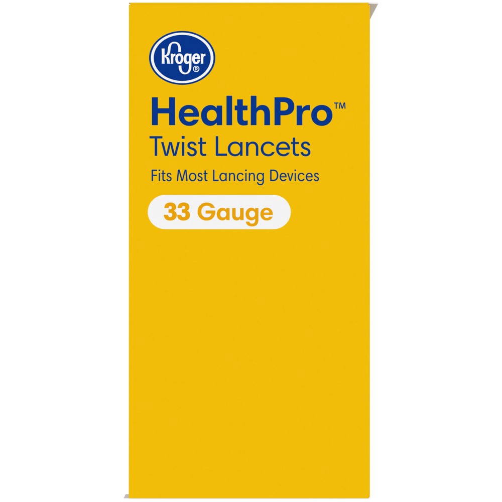 slide 3 of 3, Kroger Healthpro 33 Gauge Twist Lancets, 100 ct