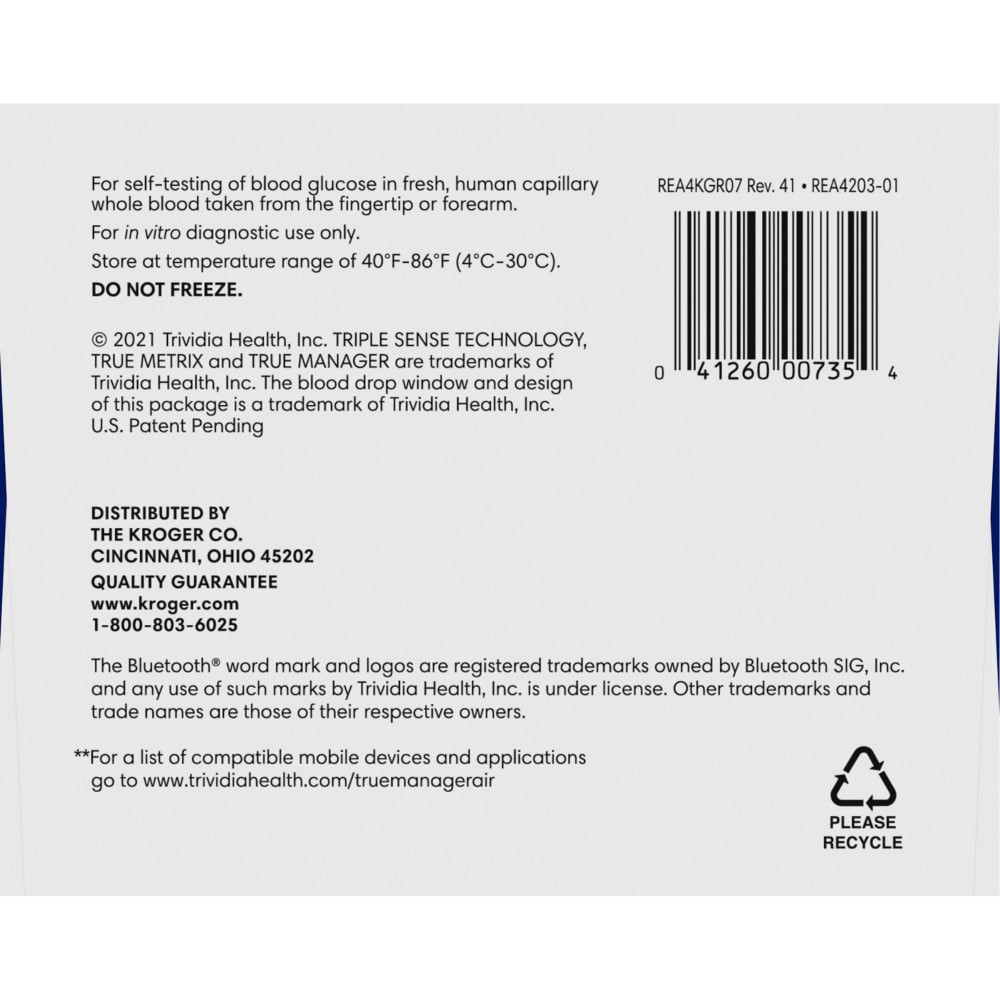 slide 5 of 6, Kroger True Metrix Air Self Monitoring Blood Glucose Meter, 1 ct