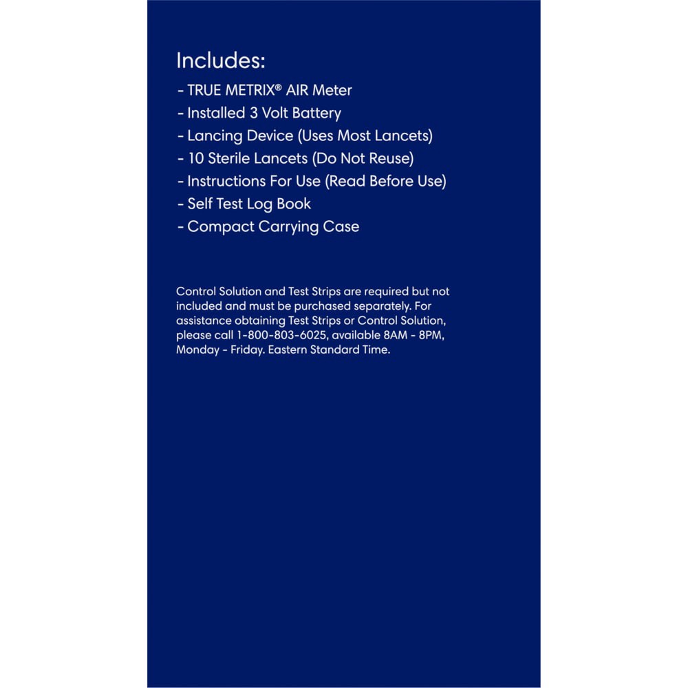 slide 3 of 6, Kroger True Metrix Air Self Monitoring Blood Glucose Meter, 1 ct