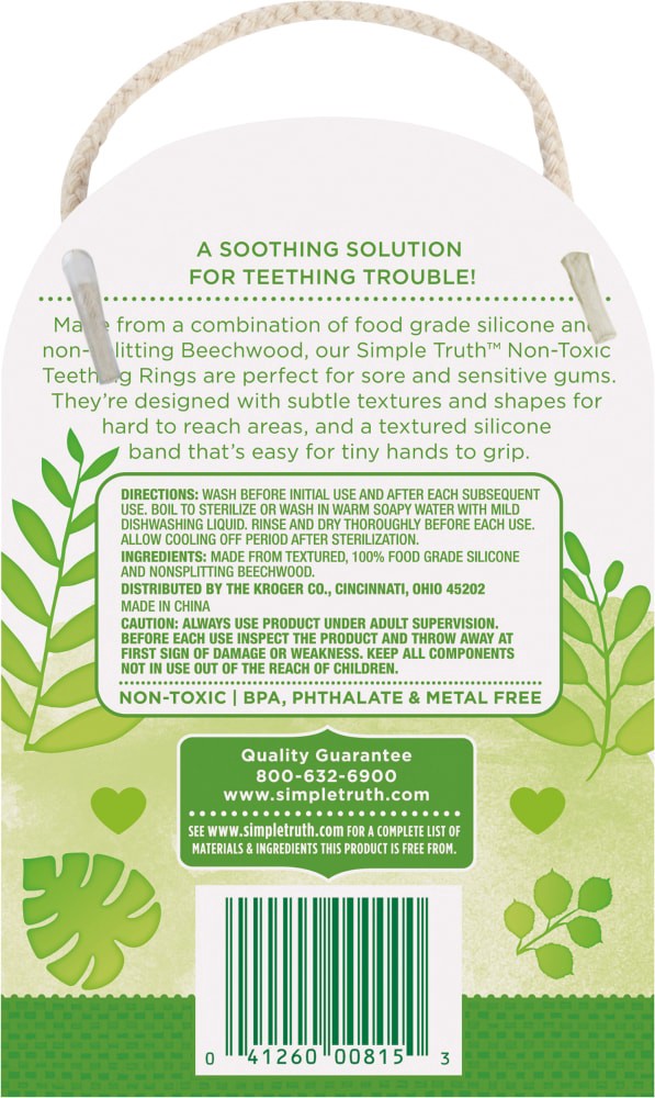 slide 2 of 2, Simple Truth Baby Teething Ring, 1 ct