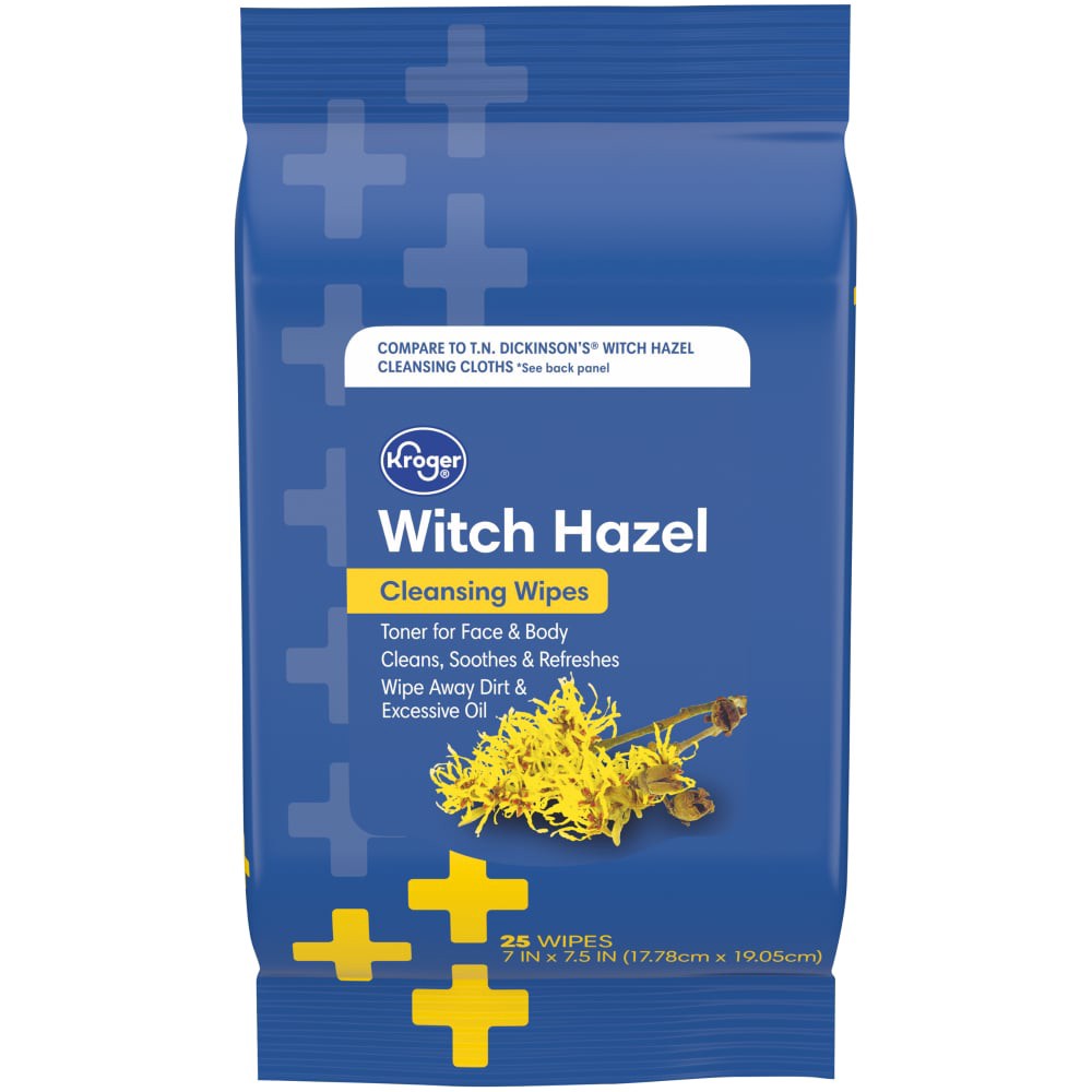 slide 2 of 2, Kroger Witch Hazel Cleansing Wipes, 25 ct